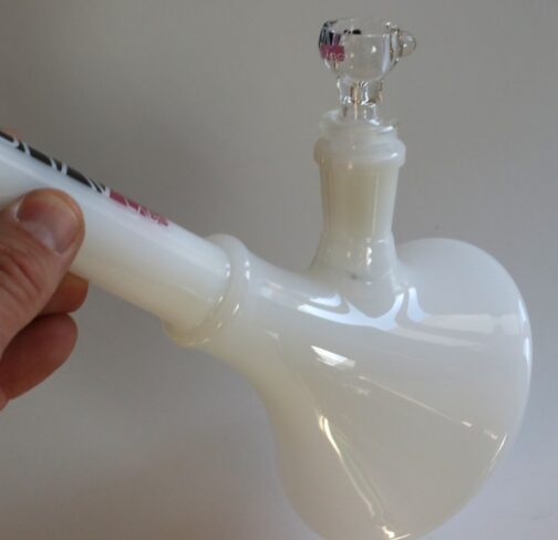 White GRAV 10" Glass Bong