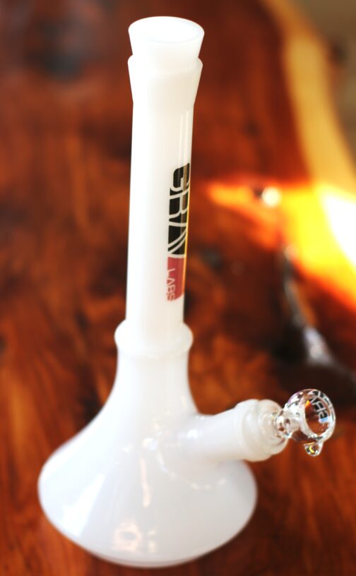 White GRAV 10" Glass Bong