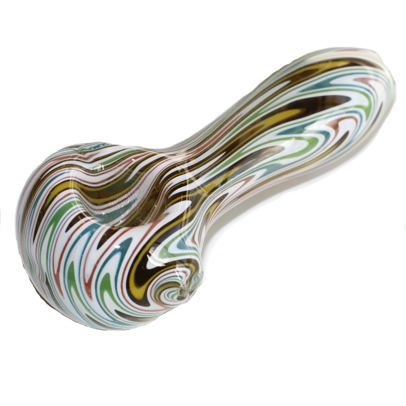 Glass Spoon Pipe-White