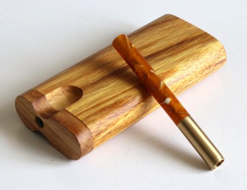 Wood Dugout & One Hitter Pipe