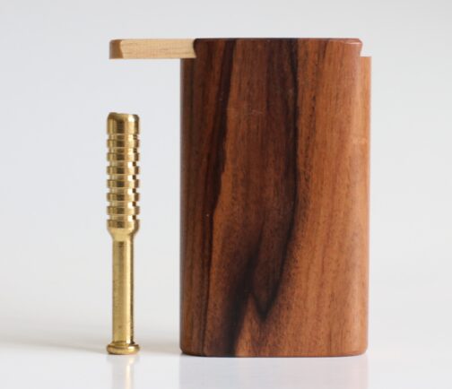 Exotic Wood Dugout & Brass One Hitter Pipe