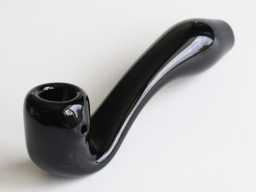 Large Glass Sherlock Smoking Pipe for weed