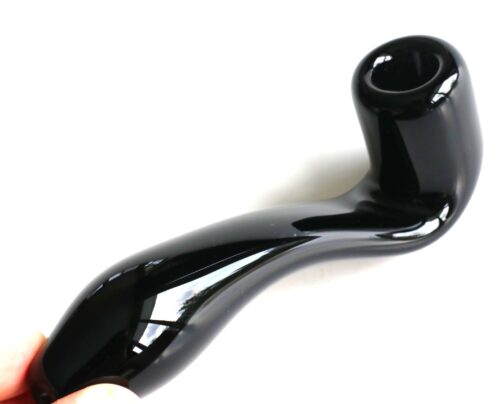 Large Glass Sherlock Smoking Pipe for weed