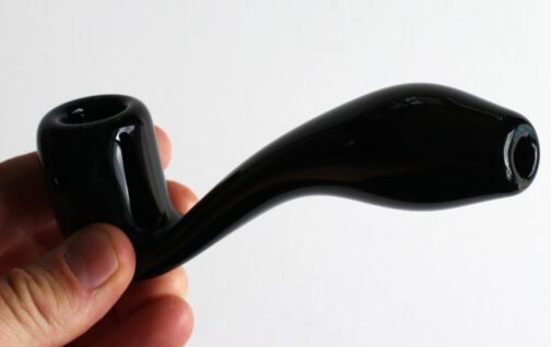 Large Glass Sherlock Smoking Pipe for weed