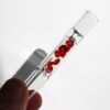 4" Glass Chillum-Gem Filled Stone Filter