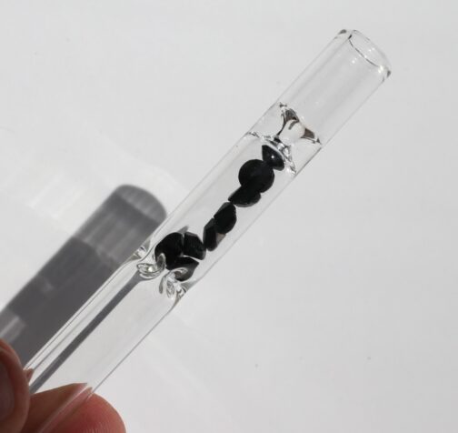 4" Glass Chillum-Gem Filled