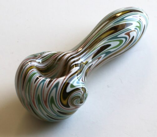 Glass Spoon Pipe-White