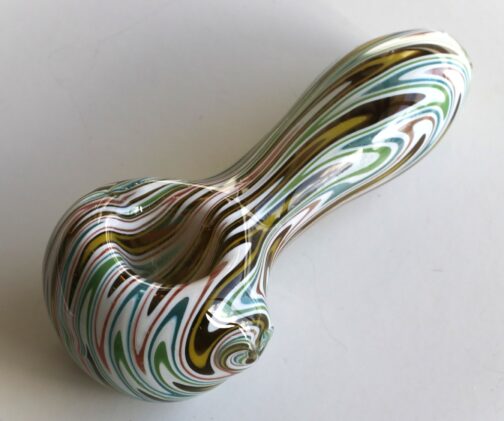 Glass Spoon Pipe-White