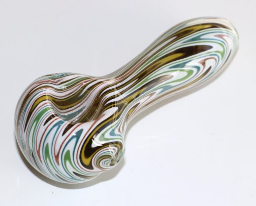 Glass Spoon Pipe-White