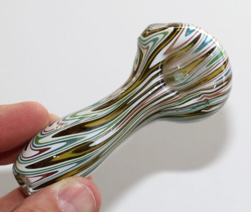 Glass Spoon Pipe-White