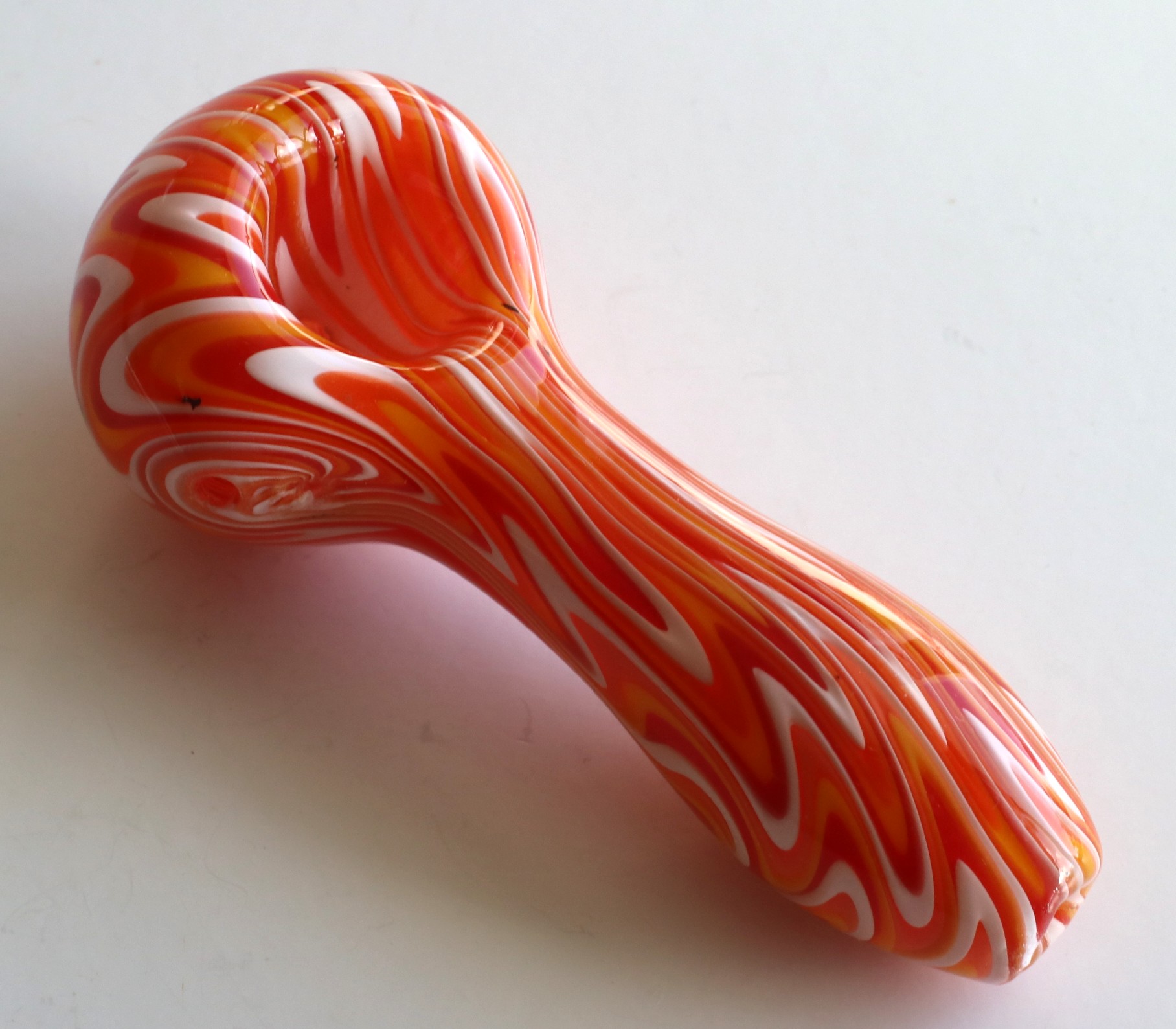 Orange Glow Spoon Pipe