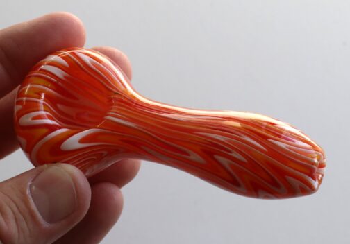 Orange Glow Spoon Pipe