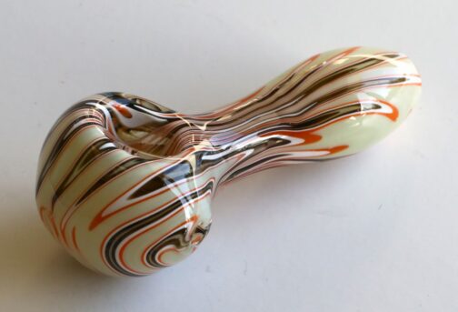Glass Spoon Pipe-White