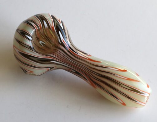 Glass Spoon Pipe-White