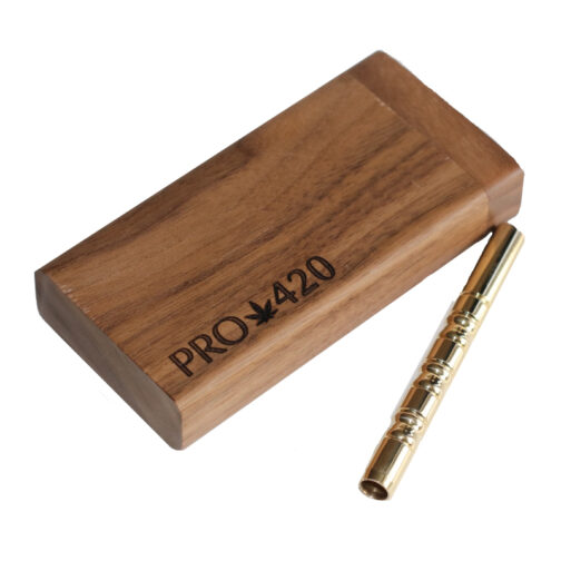 PRO 420 Walnut Dugout & One Hitter Pipe