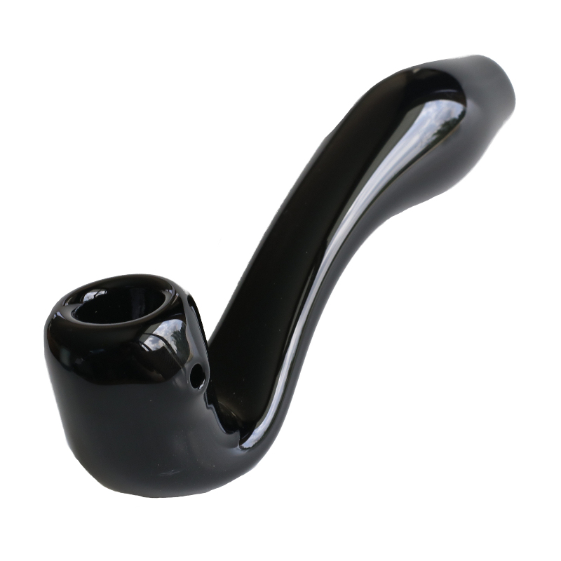 Large Glass Sherlock Smoking Pipe for weed