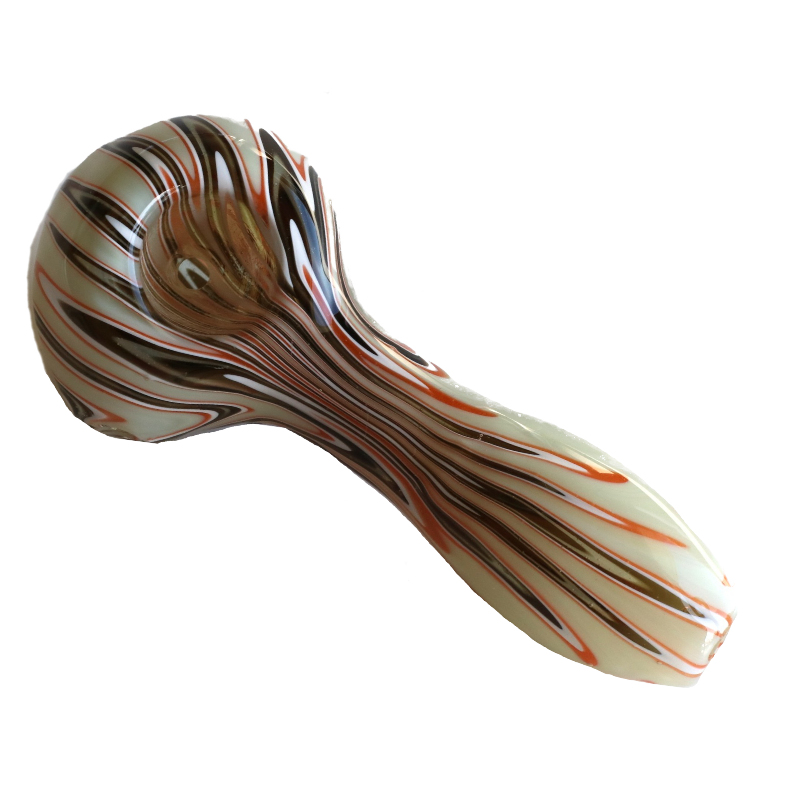 Glass Spoon Pipe-White