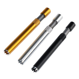 3″ Self Eject Metal Grinder Tip Pipe-Unique Efficient One Hitter Pipe