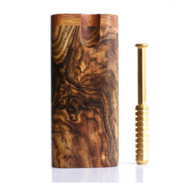 4″ Bocote Wood Dugout & One Hitter Pipe-World Class Grain-One of a Kind
