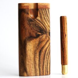 Bocote Wood Dugout & One Hitter- Matching pipe and stash box- 1st Class