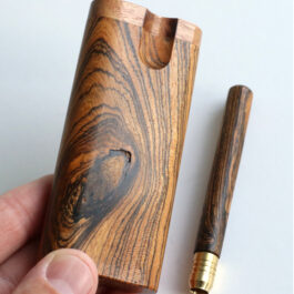 4″ Bocote Wood Dugout & One Hitter Pipe-World Class Grain-One of a Kind