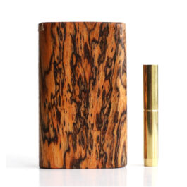 Bocote Slider Lid Dugout & One Hitter-Classy Handcrafted American Stash Box
