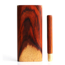 One of a Kind Cocobolo Wood Dugout & One Hitter Pipe