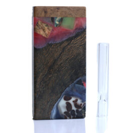 Galaxy Burl Futo Stash Box- Out of this World Wood Dugout- 4″ Burled Wood- Best Quality