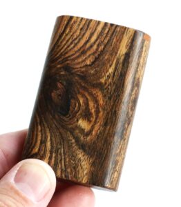 Bocote Wood Dugout & Brass one hitter pipe