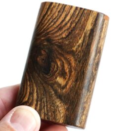 Bocote Wood Dugout & Brass one hitter pipe