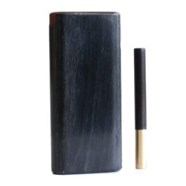 4″ Black Diamond Wood Dugout & One Hitter Pipe-One of a Kind