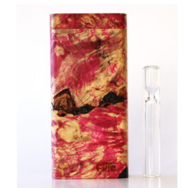 Galaxy Burl Futo Stash Box- Out of this World Wood Dugout- 4″ Burled Wood- Best Quality