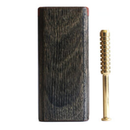 4″ Black Diamond Wood Dugout & One Hitter Pipe-One of a Kind