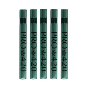4" Green Glass One Hitter Pipe-PRO420-14mm bowl-10mm diameter-Quality Glass Smoking Pipe