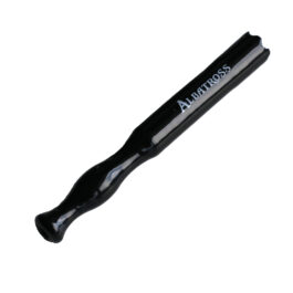 3.5" Black Ceramic Pipe-Albatross-Sturdy Ceramic One Hitter with built in screen