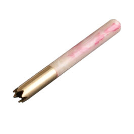3″Brass Grinder Tip Pipe-Designed for 4″ Dugouts-Pink Resin Heat Cover