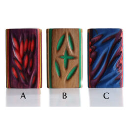 3″ Diamond Wood Etched Dugouts-Slider Lid-Custom Dugout & Pipe