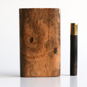 Bocote Wood Dugout & Brass one hitter pipe