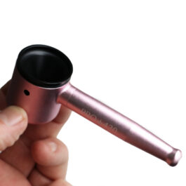 PRO 420 Aluminum Alloy Pipe-Lifetime Use-Large Bowl-4.5″ Length-Pink Heavy Duty Smoking Pipe