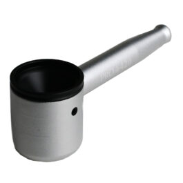 PRO 420 Aluminum Alloy Pipe-Lifetime Use-Large Bowl-4.5″ Length-Silver Heavy Duty Smoking Pipe