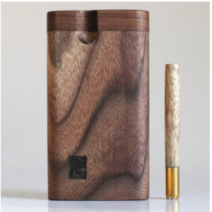 Tall 4" Black Walnut Dugout & One Hitter Pipe-One of a Kind
