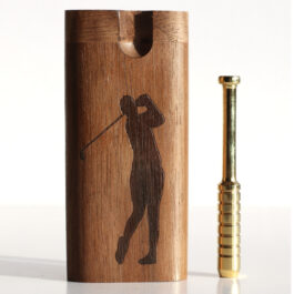 Golf Dugouts & One Hitters-Golf Themed Laser Engraved Stash Boxes