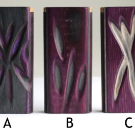 4″ Purple Etched Slider Lid Dugout & One Hitter-One of a Kind American Made Dugouts