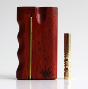 3" Charcoal Diamond Wood Dugout with Locking Slider Lid, Grip Side and Built in Poker