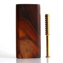 Cocobolo Slider Lid Dugout & One Hitter-Classy Handcrafted American Stash Box