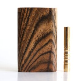 Bocote Wood Dugout & Brass one hitter pipe
