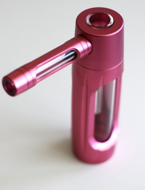 PRO420 Glass & Aluminum 6" Bubbler-Water Pipe-Easy to Clean-Perfect Small Bubbler