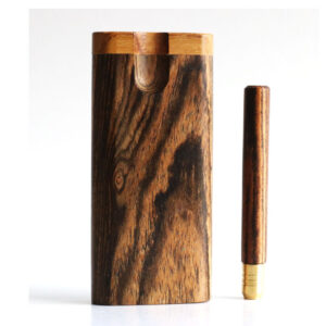 One of a Kind Bocote Swivel Lid Dugout & One Hitter Pipe
