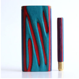 4″ Aqua Etched Slider Lid Dugout & One Hitter-One of a Kind American Made Dugouts