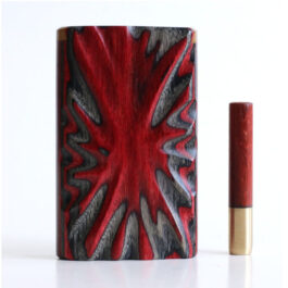 3" Diamond Wood Etched Dugouts-Slider Lid-Custom Dugout & Pipe